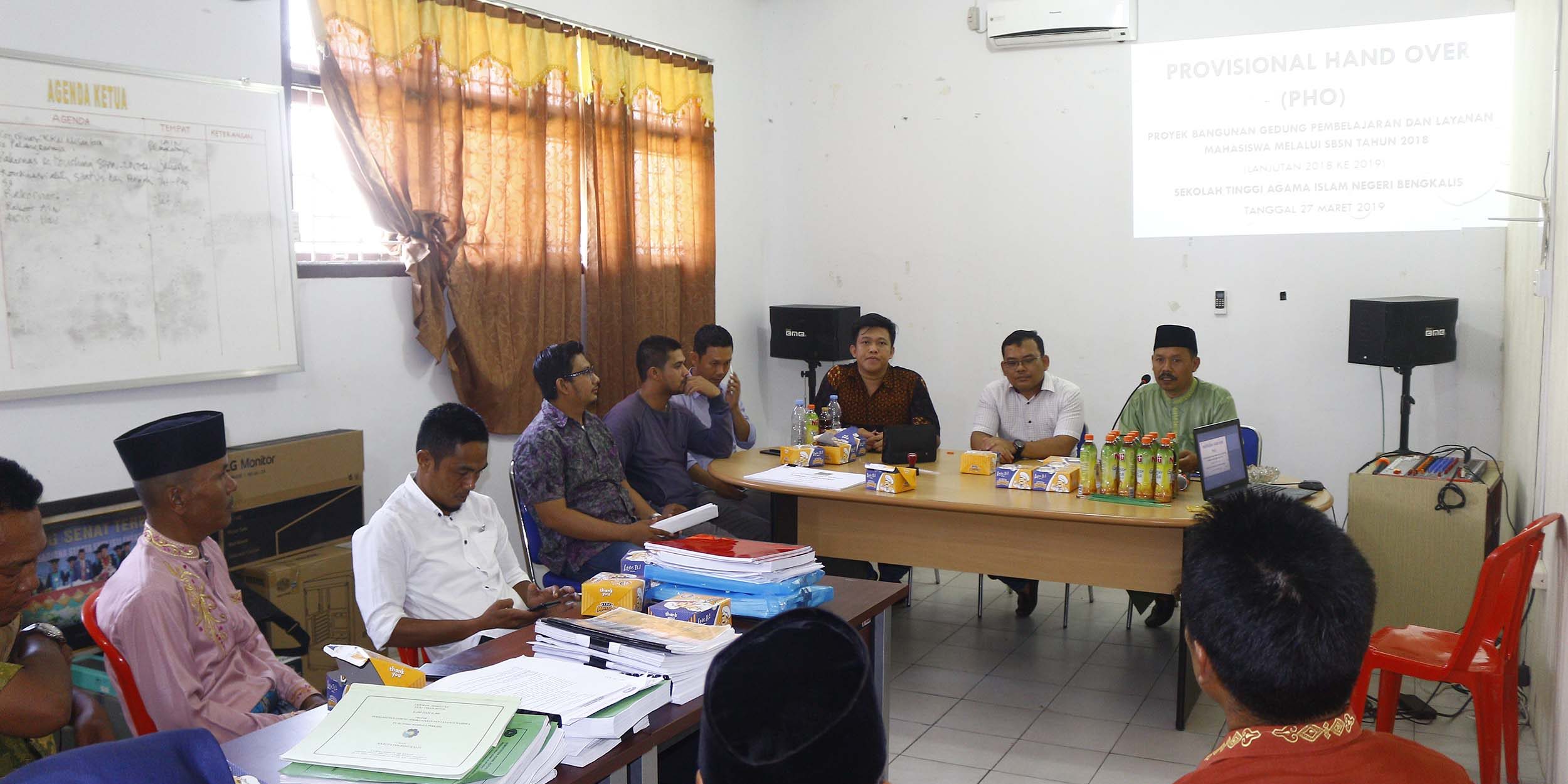 Provosional Hand Over Pho Proyek Bangunan Gedung Pembelajaran