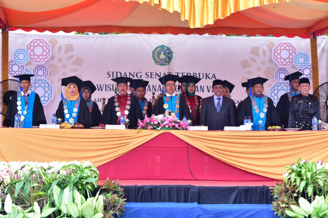 Stain Bengkalis Gelar Sidang Senat Terbuka Wisuda Sarjana Angkatan Vi