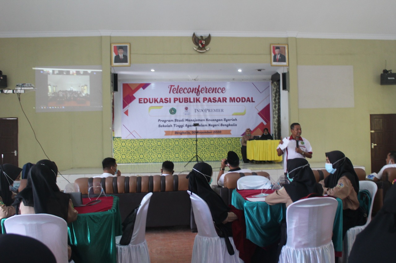Prodi MKSy STAIN Bengkalis Taja Teleconference Edukasi Publik Pasar Modal