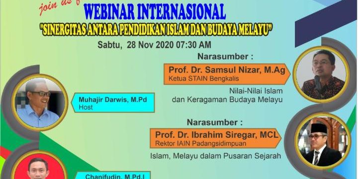 Webinar Internasional Prodi PAI, Sinergitas Antara Pendidikan Islam dan Budaya Melayu