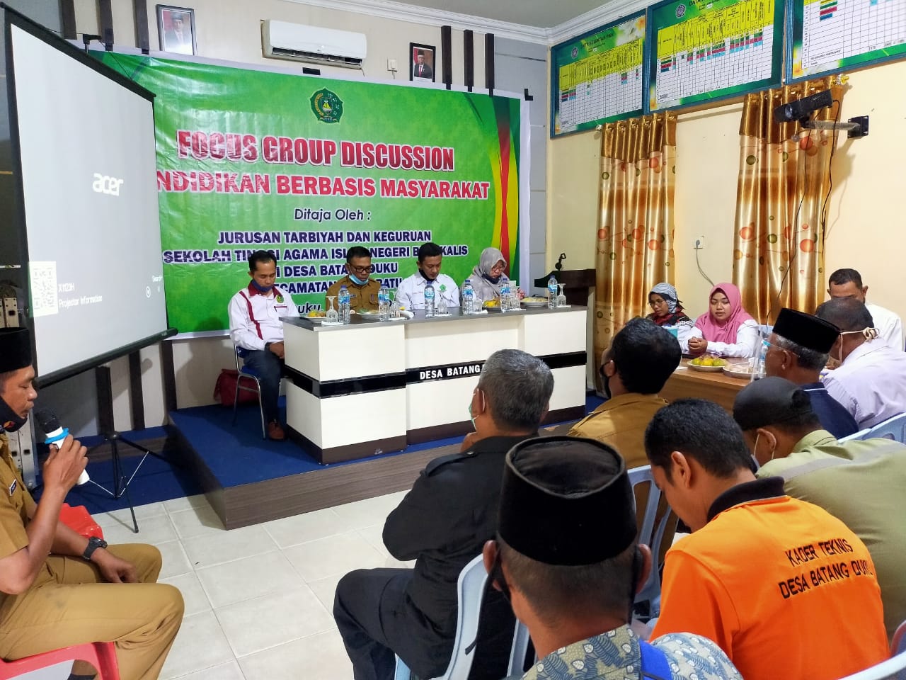 Focus Group Discussion, Pendidikan Berbasis Masyarakat di Desa Batang Duku Kecamatan Bukit Batu