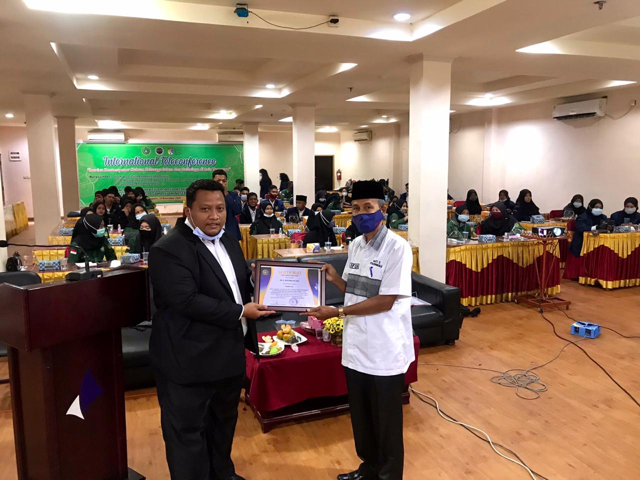 International Teleconference Prodi HKI, Isu-Isu Kontemporer Hukum Keluarga Islam dan Solusinya di Asia Tenggara