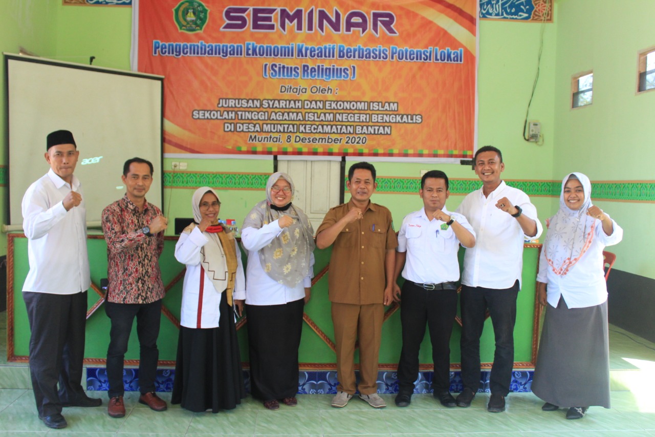 Jurusan Syariah dan Ekonomi Islam STAIN Bengkalis Gelar Seminar Pengembangan Ekonomi Kreatif Berbasis Potensi Lokal di Desa Muntai