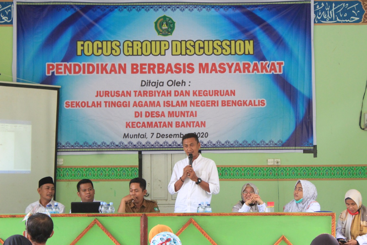 Kunjungi Desa Muntai, Jurusah Tarbiyah dan Keguruan STAIN Bengkalis Gelar Focus Group Discussion
