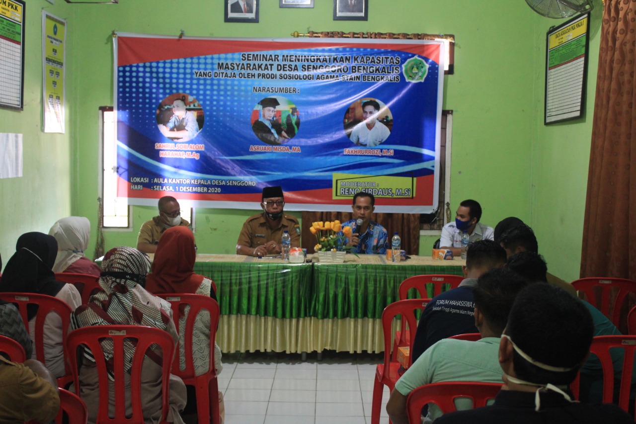 Kunjungi Desa Senggoro Bengkalis, Prodi Sosiologi Agama Gelar Seminar Peningkatan Kapasitas Masyarakat 2