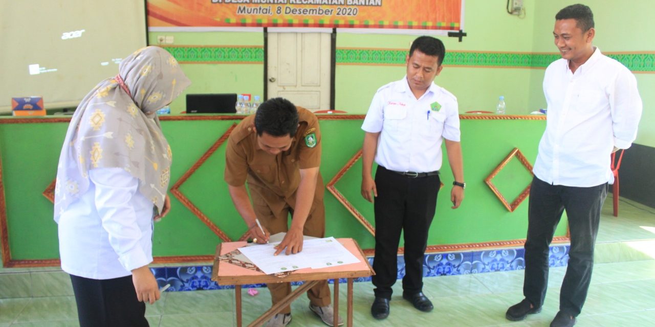 Perkuat Kerjasama, STAIN Bengkalis Teken MoU dan MoA dengan Desa Muntai