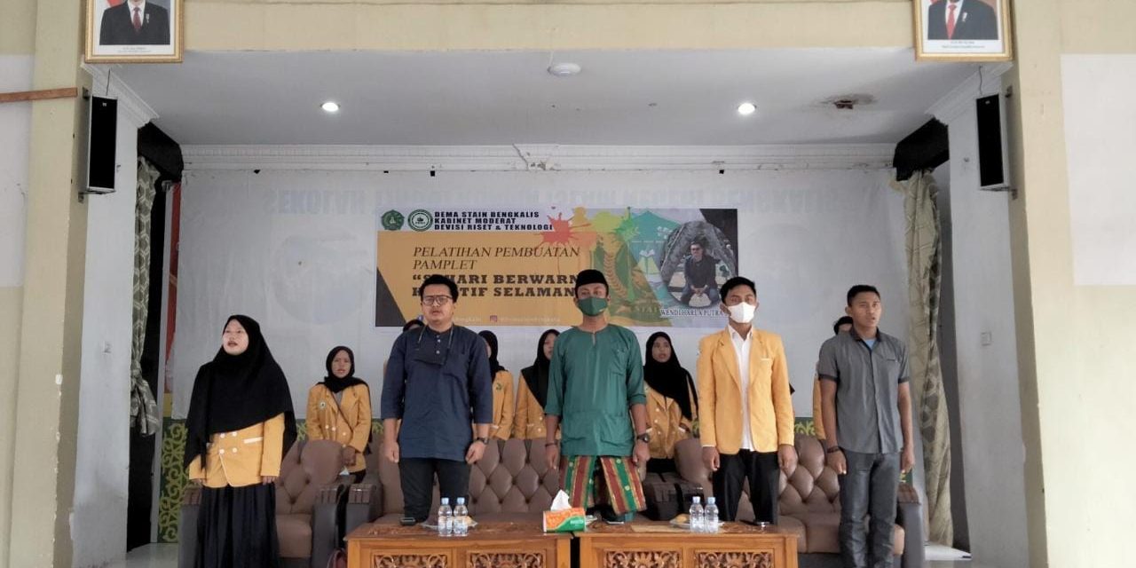 Tingkatkan Kreativitas Ormawa di Bidang Desain, DEMA STAIN Bengkalis Gelar Pelatihan Pembuatan Pamplet