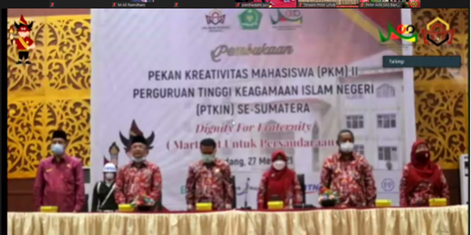 STAIN Bengkalis Ikuti Pembukaan PKM II PTKIN Se-Sumatera Tahun 2021 Secara Daring