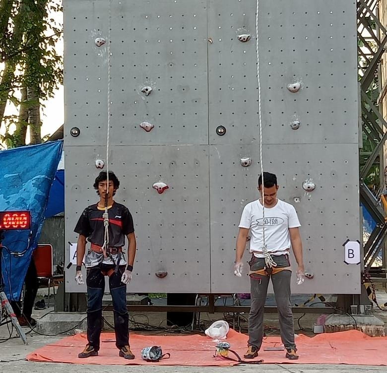 Faisal Perwira Sumbangkan Medali Perunggu Cabang Panjat Dinding Speed Putra Ajang PKM II PTKIN Se-Sumatera Tahun 2021