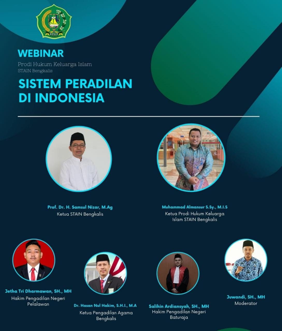 Webinar Prodi HKI STAIN Bengkalis, Sistem Peradilan di Indonesia