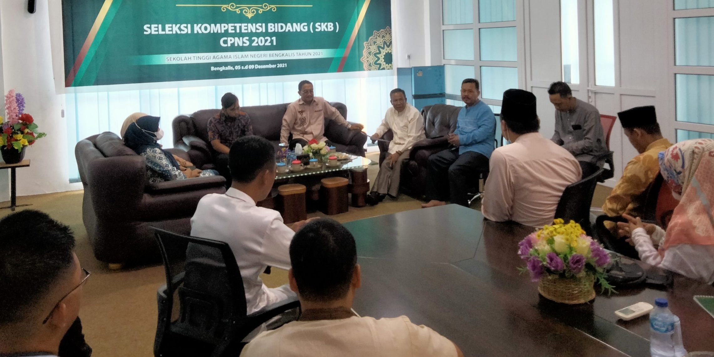 Kunjungi STAIN Bengkalis, Balai Diklat Keagamaan Padang Lakukan Monitoring dan Evaluasi Pelaksanaan Aktualisasi Latsar CPNS Tahun 2021