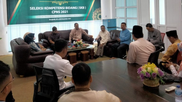 Kunjungi STAIN Bengkalis, Balai Diklat Keagamaan Padang Lakukan Monitoring dan Evaluasi Pelaksanaan Aktualisasi Latsar CPNS Tahun 2021