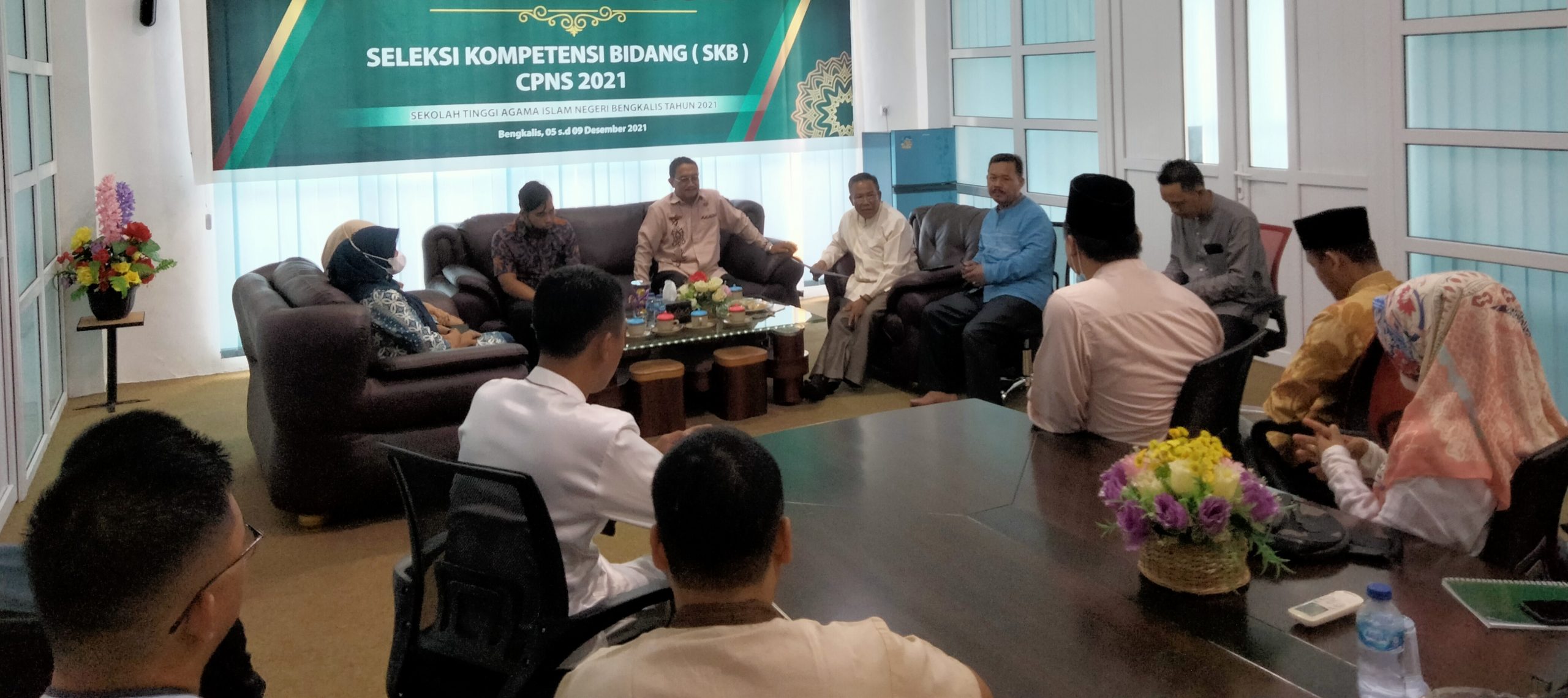 Kunjungi STAIN Bengkalis, Balai Diklat Keagamaan Padang Lakukan Monitoring dan Evaluasi Pelaksanaan Aktualisasi Latsar CPNS Tahun 2021