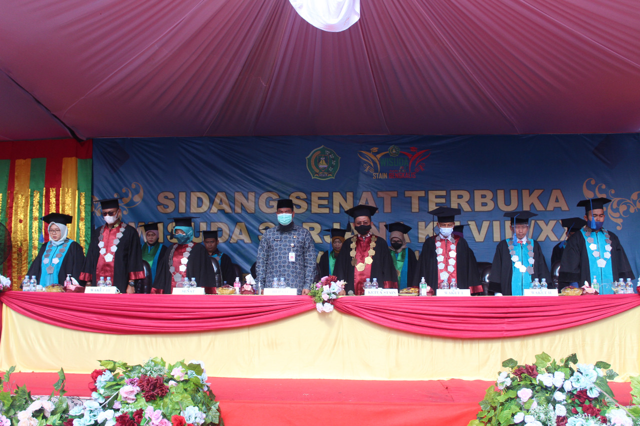 STAIN Bengkalis Gelar Sidang Senat Terbuka Wisuda Sarjana ke VIIIXXII Tahun 2021 (2)