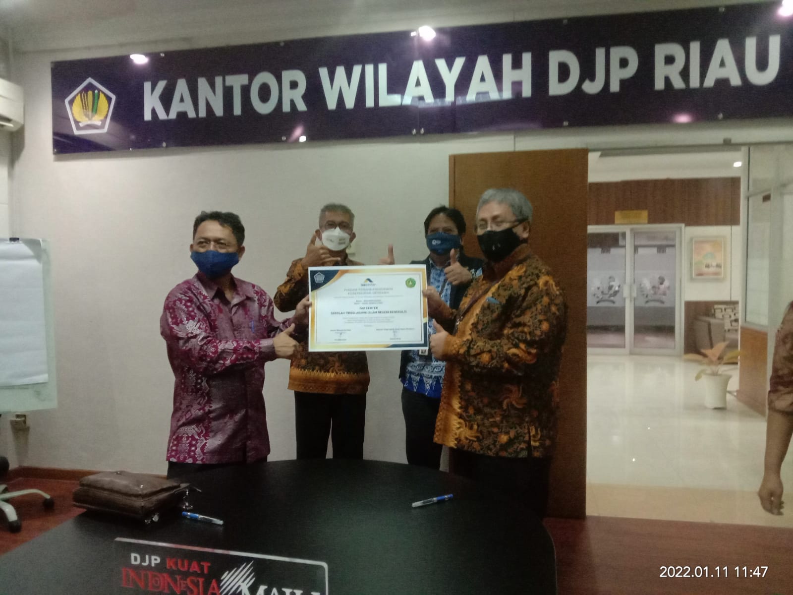 Sambangi Mitra Kerja, STAIN Bengkalis Teken MoU dengan Kantor Wilayah Direktorat Jenderal Pajak Riau