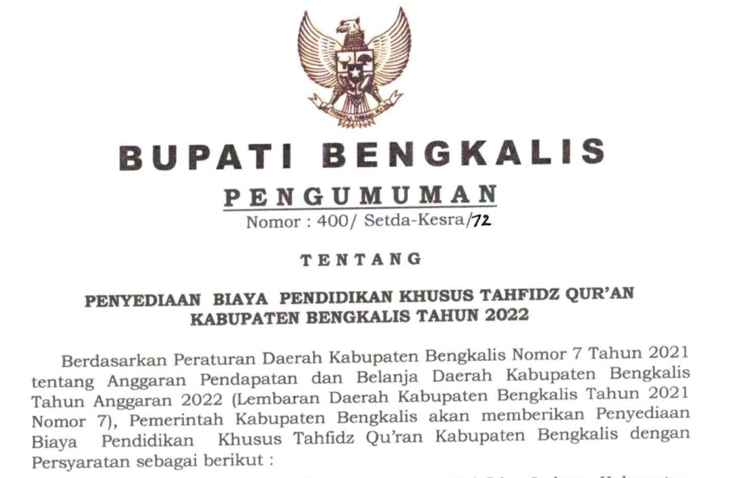beasiswa tahfidz quran
