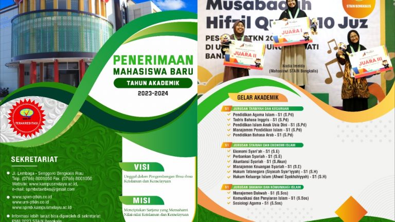 Telah Dibuka! Penerimaan Mahasiswa Baru STAIN Bengkalis Tahun 2023