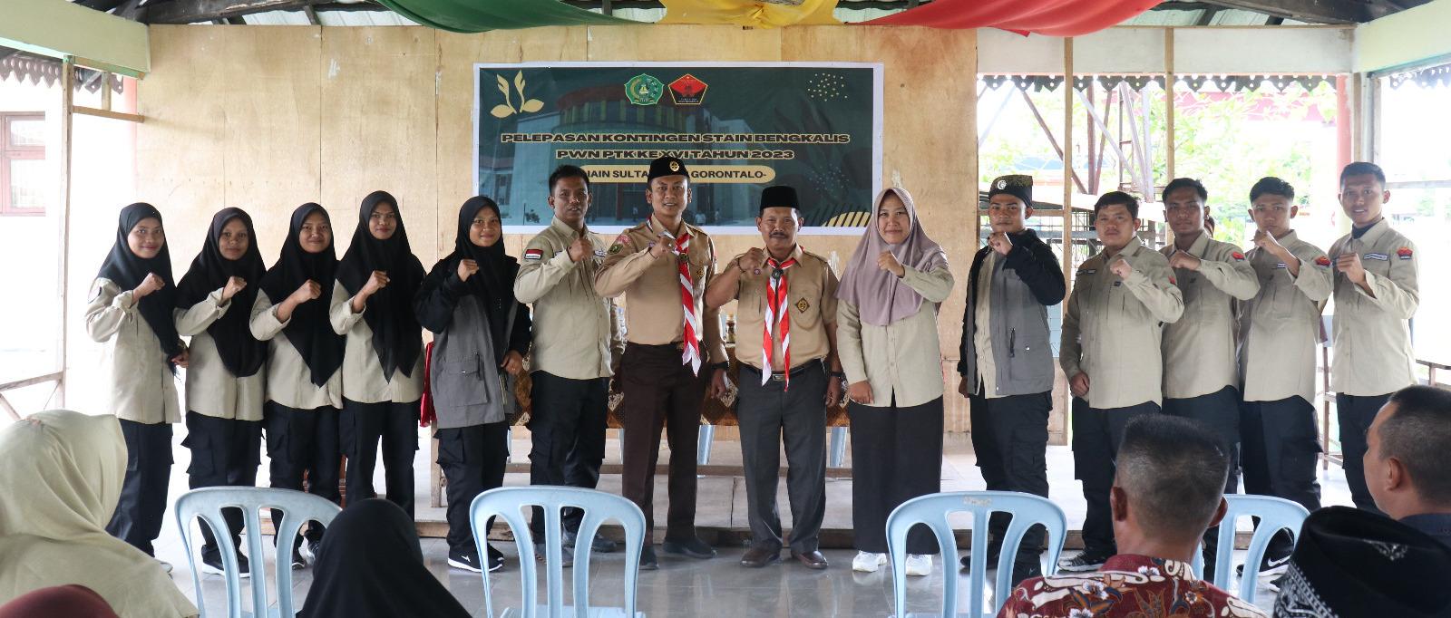 Ketua STAIN Bengkalis Lepas Keberangkatan Kontingen Menuju PWN-PTK XVI di IAIN Gorontalo