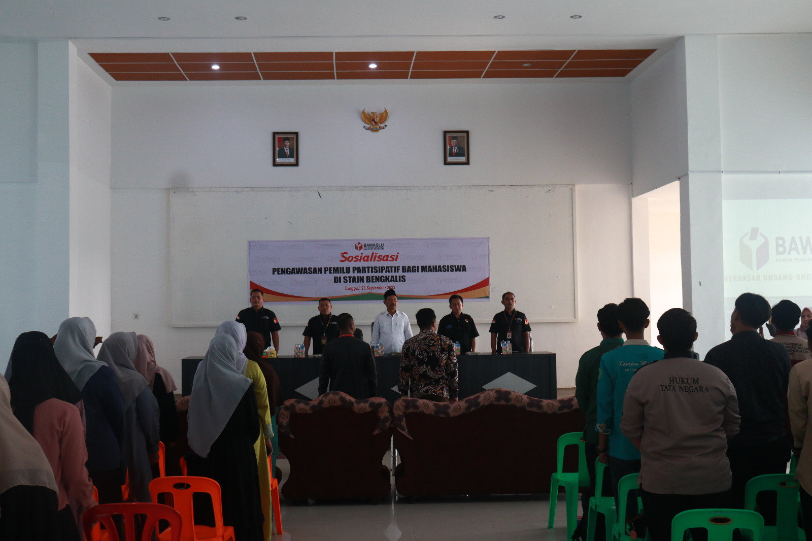 Kunjungi STAIN Bengkalis, Bawaslu Bengkalis Gelar Sosialisasi Pengawasan Pemilu Partisipatif bagi Mahasiswa (1)