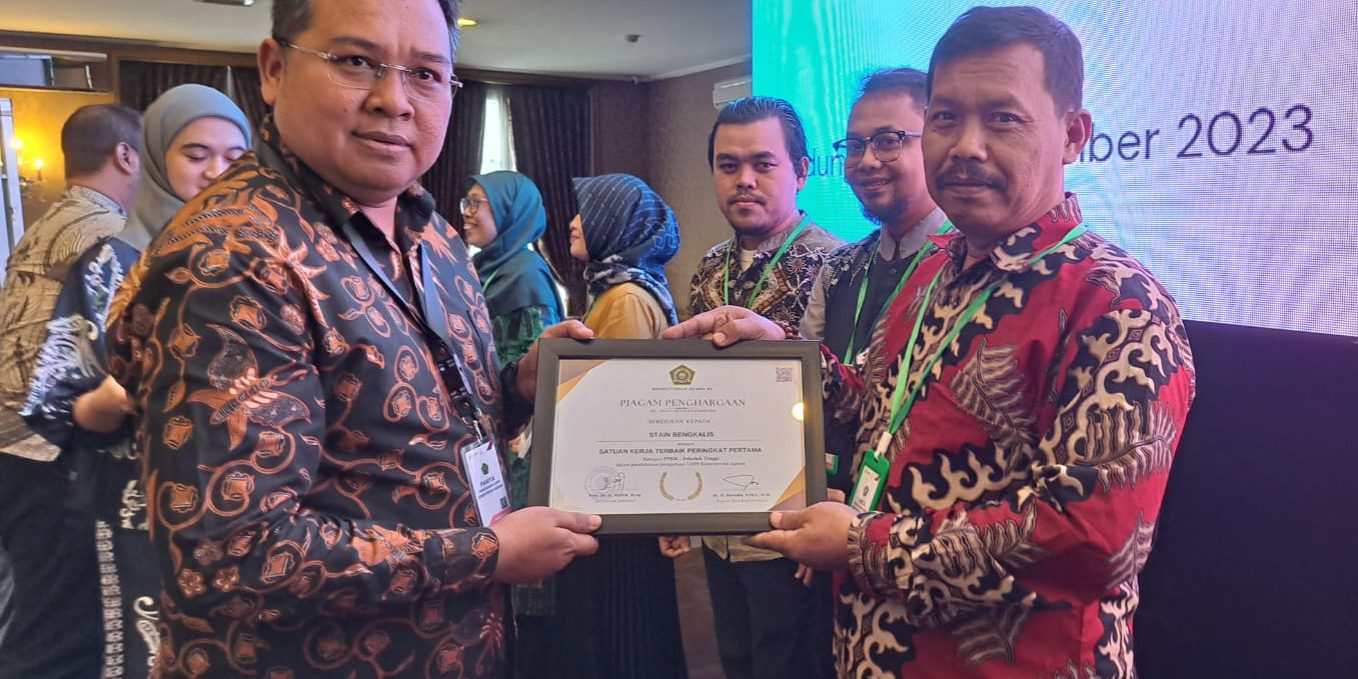 Tahniah! STAIN Bengkalis Raih Pengharagaan Sebagai Satuan Kerja Terbaik Peringkat Pertama dalam Pelaksanaan Pengadaan CASN Kementerian Agama (2)