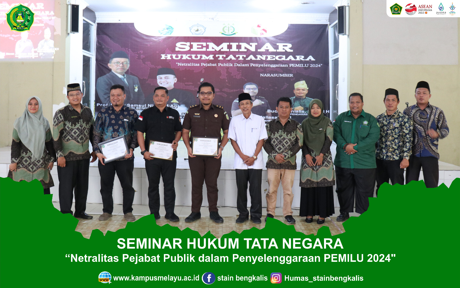 Jelang Pemilu, HMPS Hukum Tatanegara Gelar Seminar Netralitas Pejabat Publik dalam Penyelenggaraan Pemilu 2024 (11)