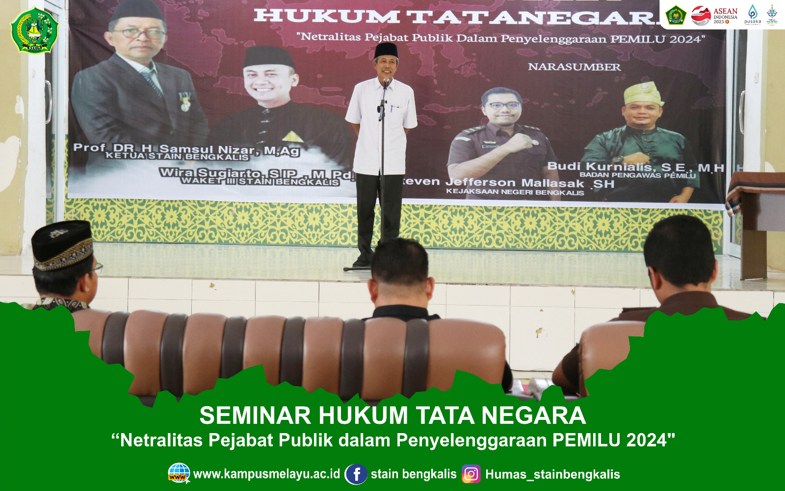 Jelang Pemilu, HMPS Hukum Tatanegara Gelar Seminar Netralitas Pejabat ...