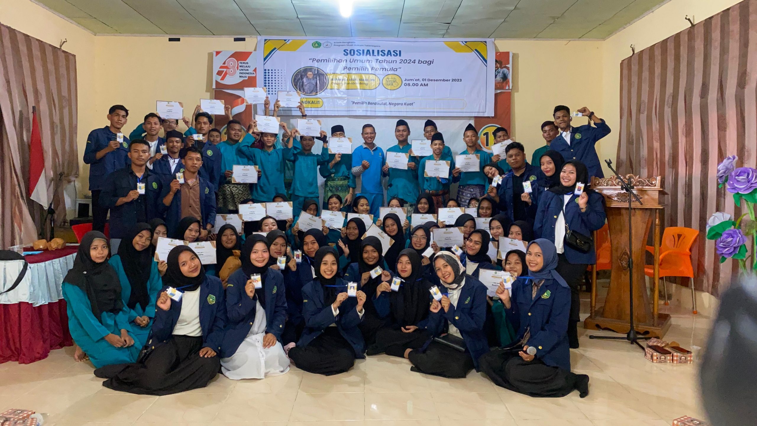 Pengabdian Kepada Masyarakat, Mahasiswa Prodi Hukum Tatanegara Gelar Sosialisasi Pemilu bagi Pemilih Pemula di SMKN 2 Bengkalis (2)