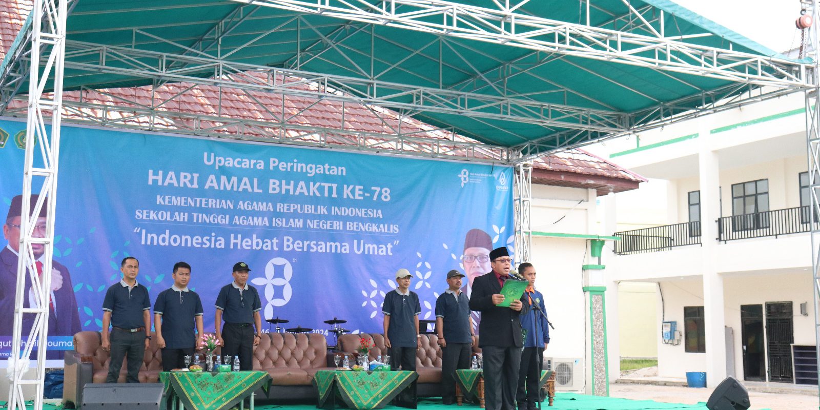 STAIN Bengkalis Gelar Upacara Peringatian HAB Kemenag RI ke-78 (4)