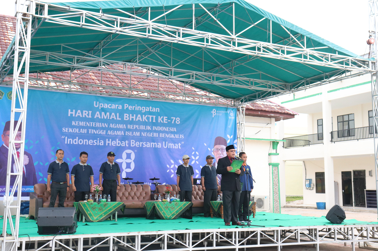 STAIN Bengkalis Gelar Upacara Peringatian HAB Kemenag RI ke-78 (4)