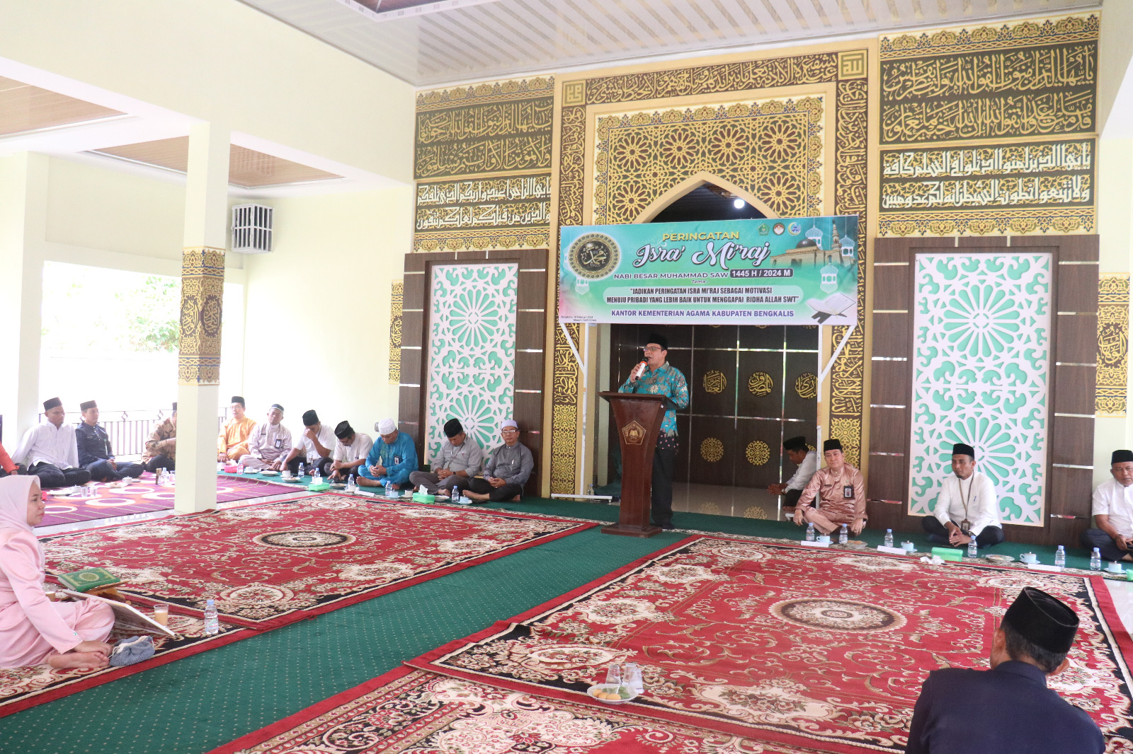 Ketua STAIN Bengkalis Hadiri Peringatan Isra’ Mi’raj Nabi Muhammad Saw di Kantor Kementerian Agama Bengkalis (2)