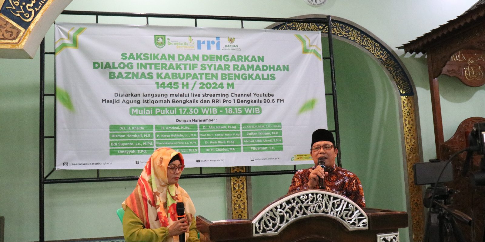 Ketua STAIN Bengkalis Isi Kegiatan Dialog Interaktif Syiar Ramadhan Baznas Kabupaten Bengkalis