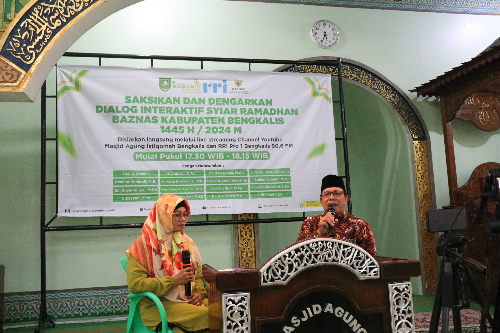 Ketua STAIN Bengkalis Isi Kegiatan Dialog Interaktif Syiar Ramadhan Baznas Kabupaten Bengkalis