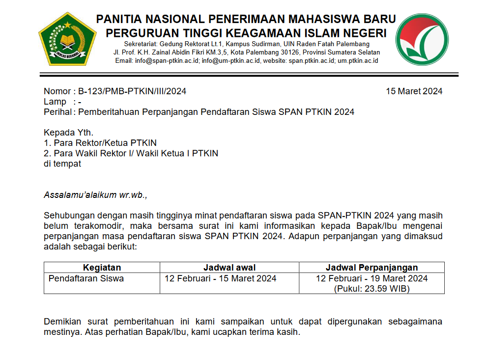 Perpanjangan Pendaftaran Siswa SPAN PTKIN 2024.pdf