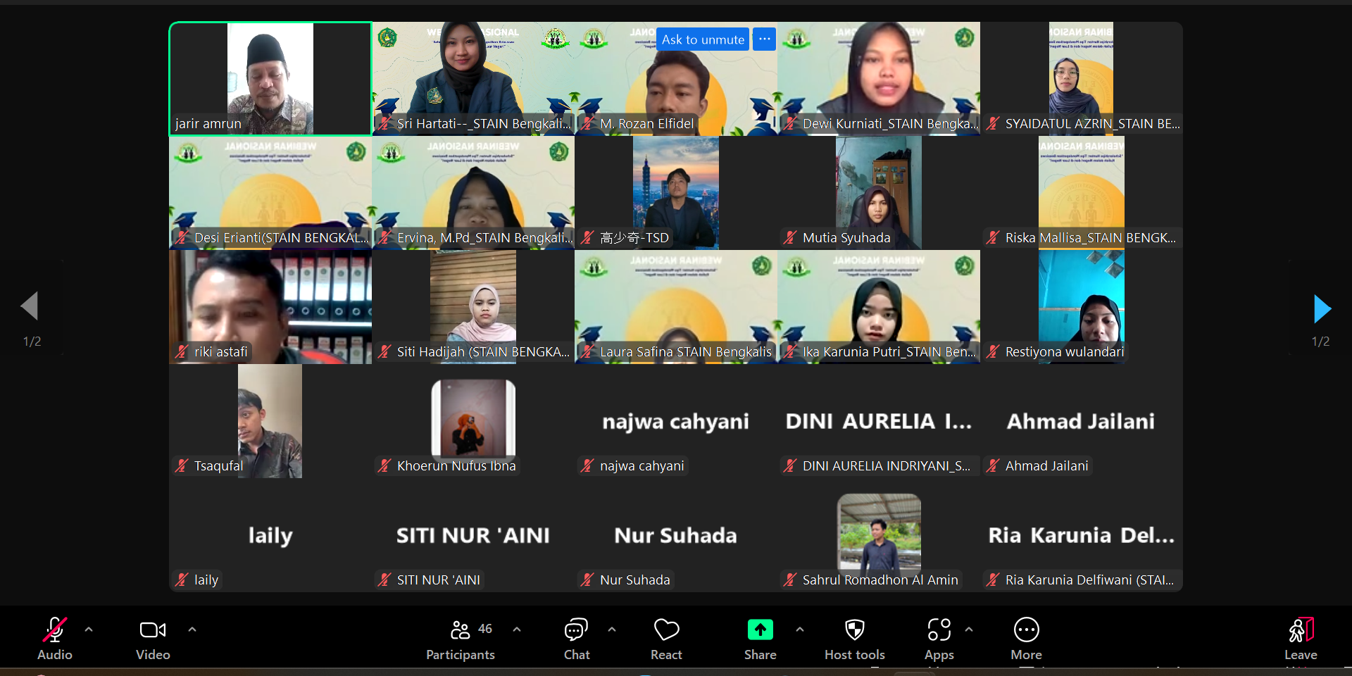 EDSA STAIN Bengkalis Taja Webinar Nasional Scholarships Hunter (2)