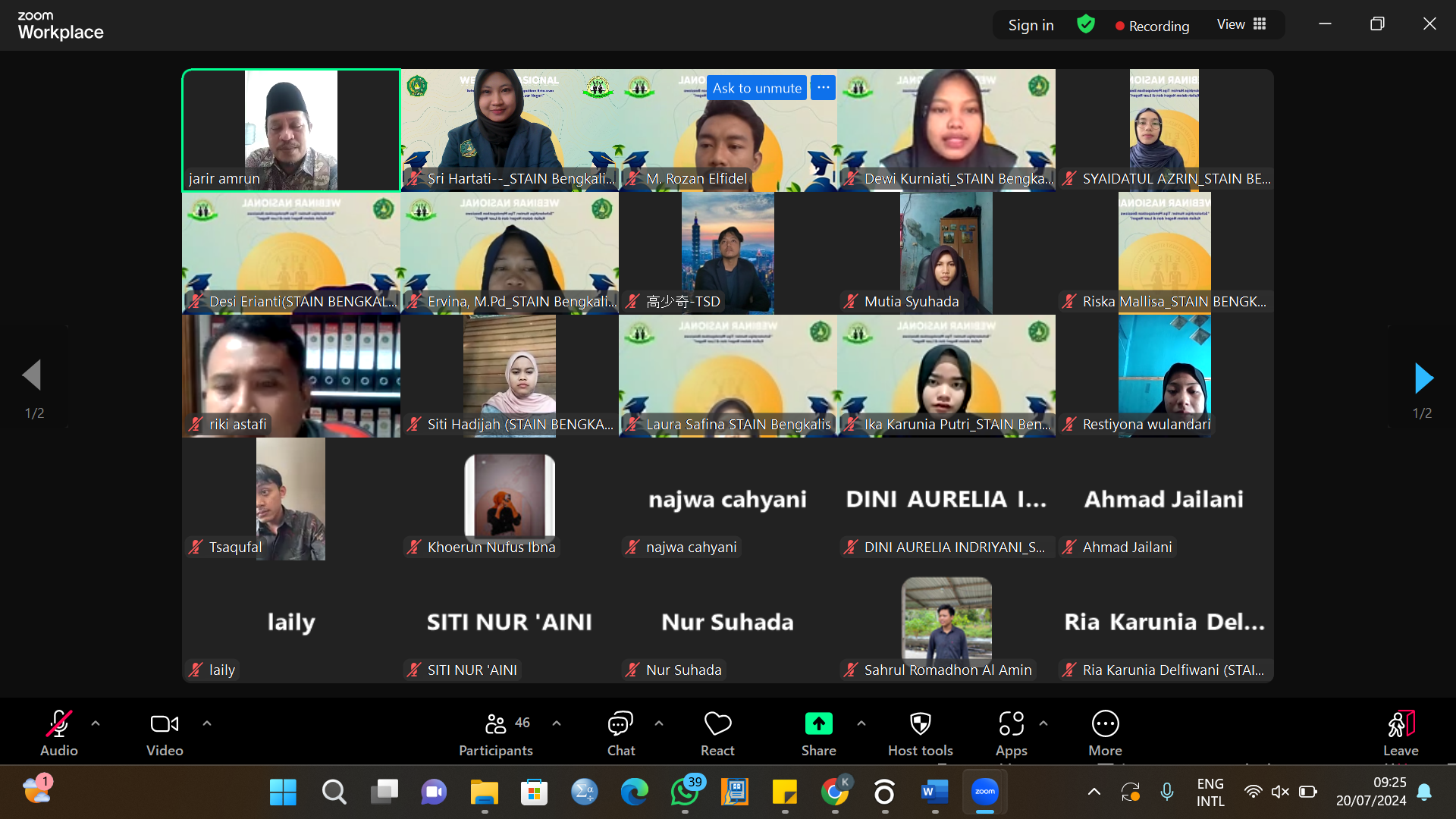 EDSA STAIN Bengkalis Taja Webinar Nasional Scholarships Hunter (2)
