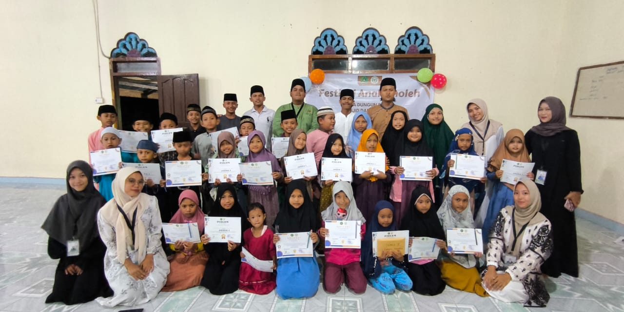 Mahasiswa KKN Desa Dungun Baru Taja Festival Anak Sholeh