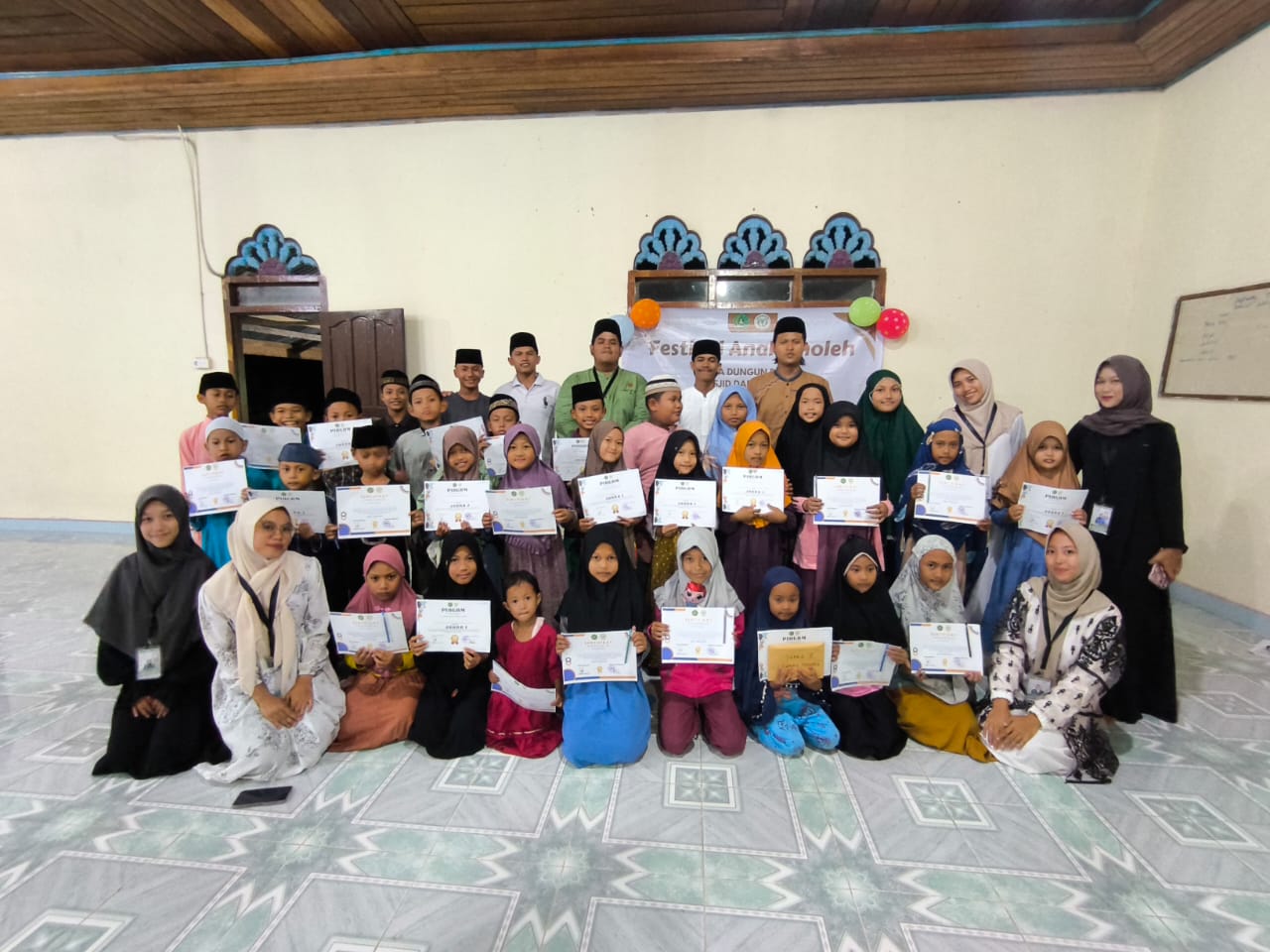 Mahasiswa KKN Desa Dungun Baru Taja Festival Anak Sholeh