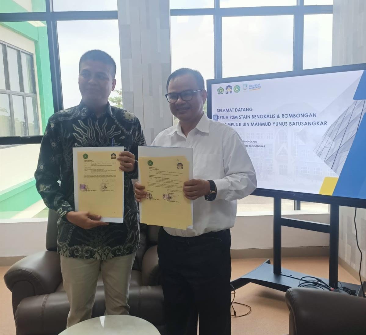 P2M STAIN Bengkalis Teken MoA dengan LPM UIN Mahmud Yunus Batusangkar