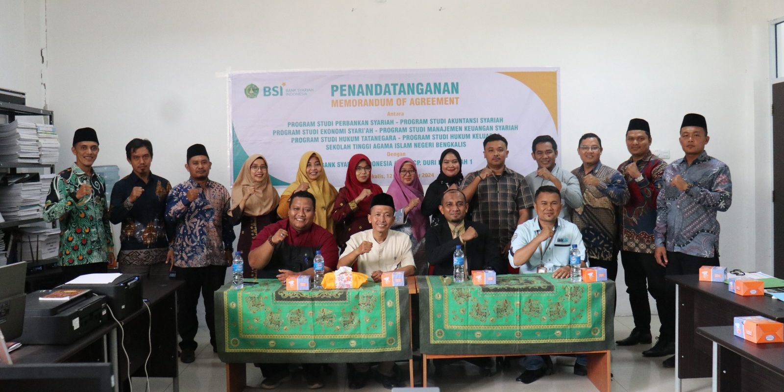 Perkuat Kerjasama, Enam Prodi di Jurusan SEI Tandatangani MoA dengan BSI Bengkalis