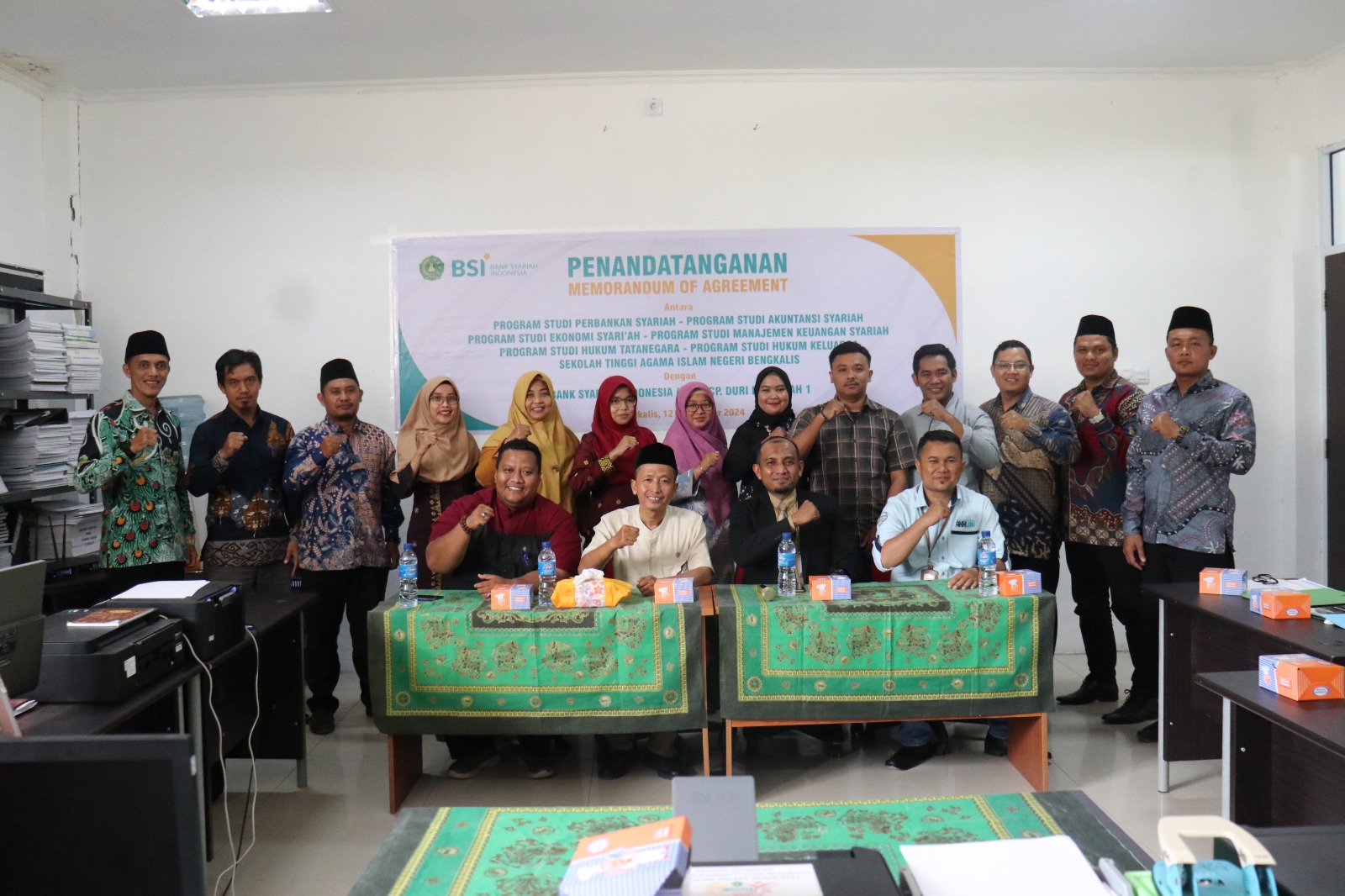 Perkuat Kerjasama, Enam Prodi di Jurusan SEI Tandatangani MoA dengan BSI Bengkalis