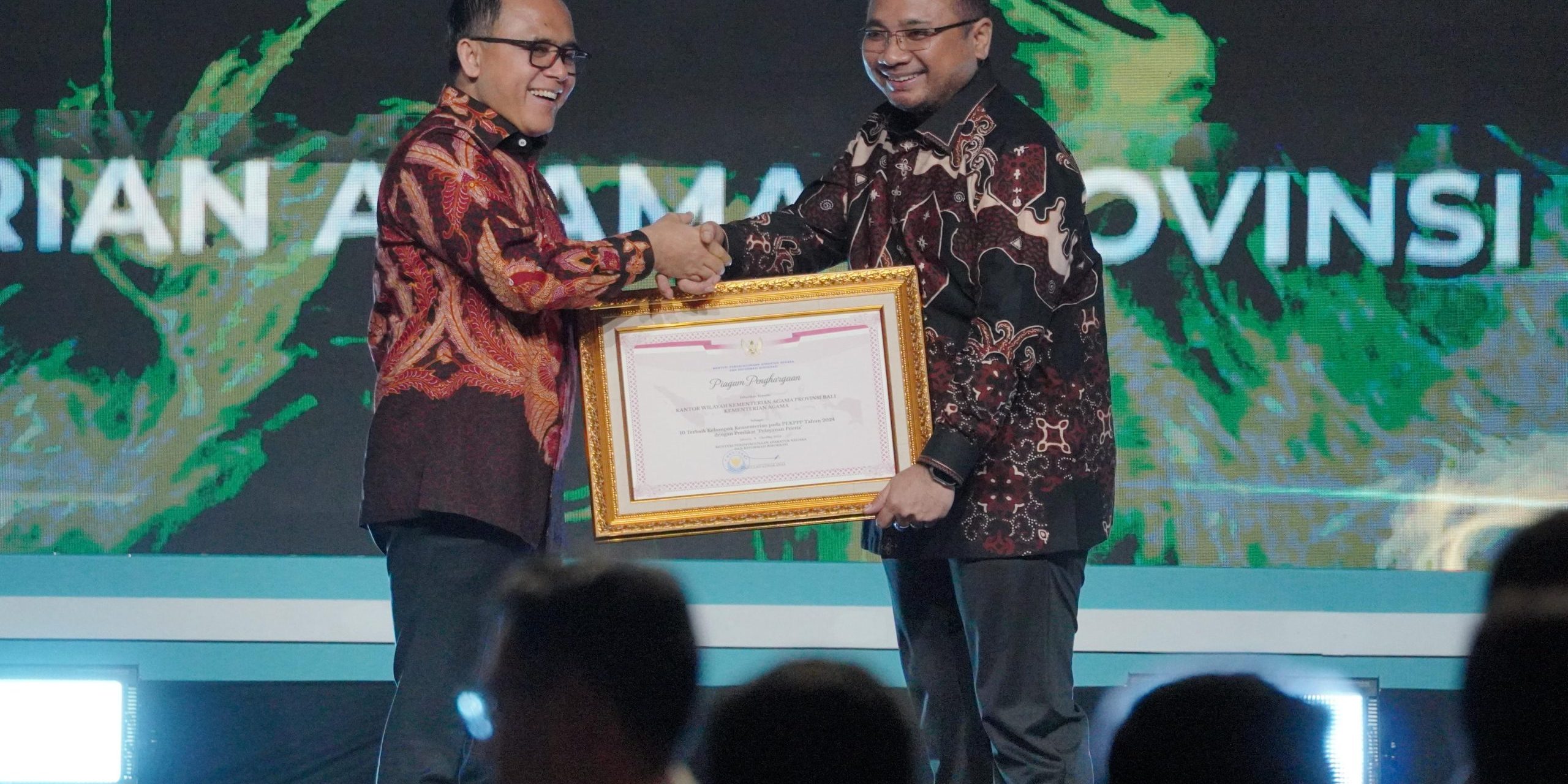 Kemenag Raih Penghargaan Penyelenggara Inovasi Pelayanan Publik Terbaik Tahun 2024