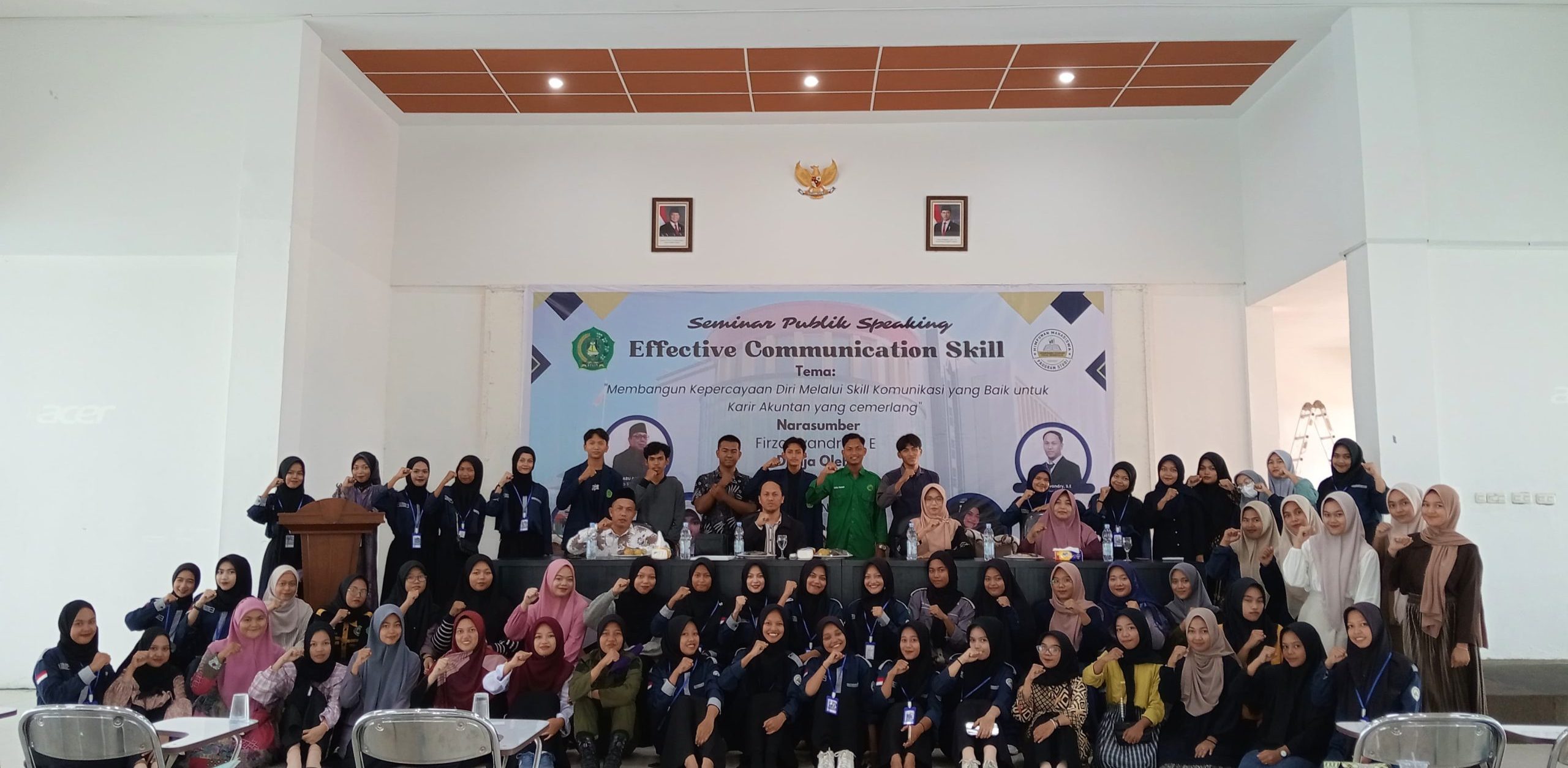 Tingkatkan Kemampuan Soft Skill, Himpunan Mahasiswa Akuntansi Syariah Gelar Seminar Public Speaking (1)