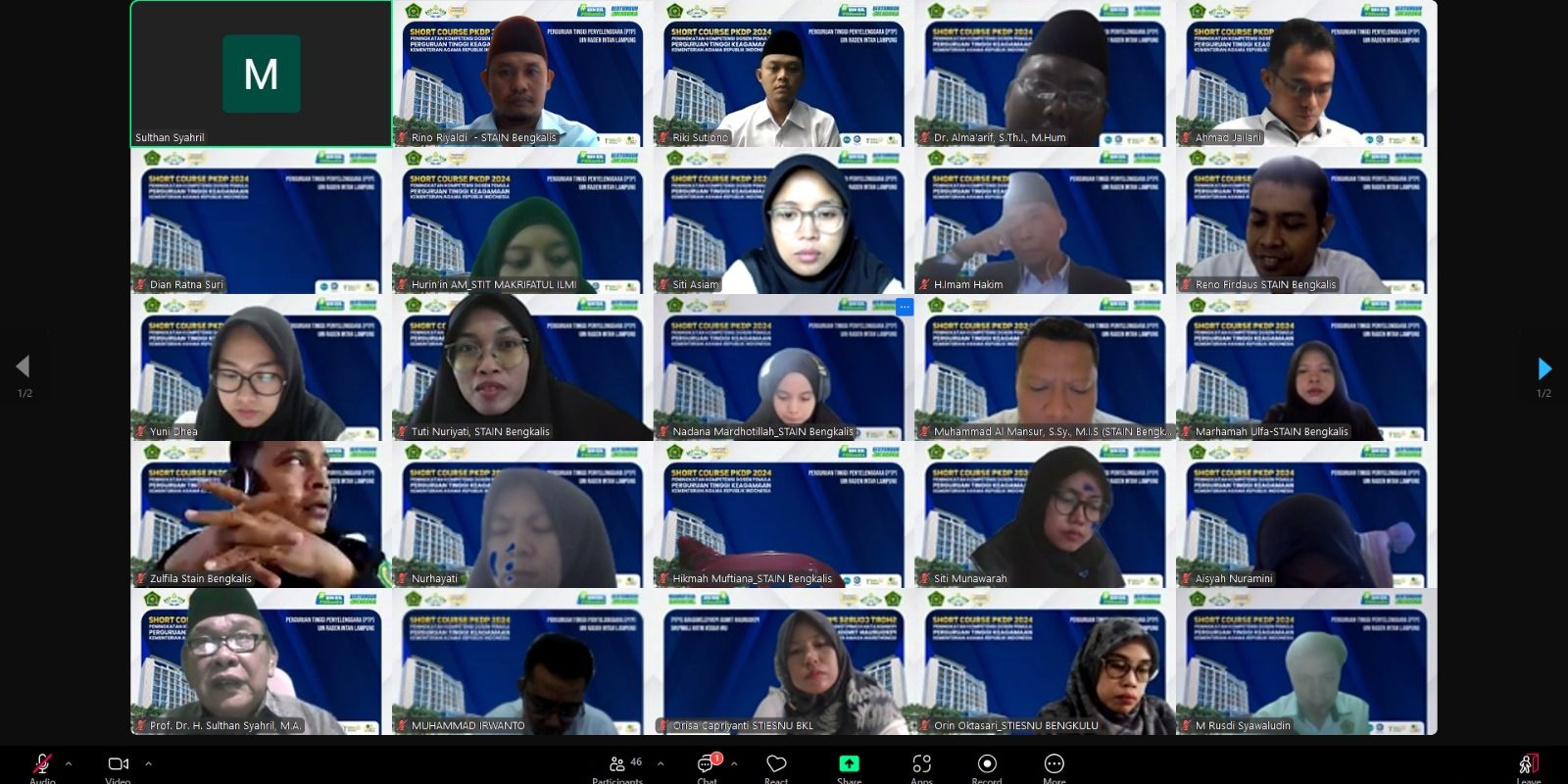 Tingkatkan Kompetensi, 31 Dosen STAIN Bengkalis Ikuti PKDP di UIN Raden Intan Lampung (1)