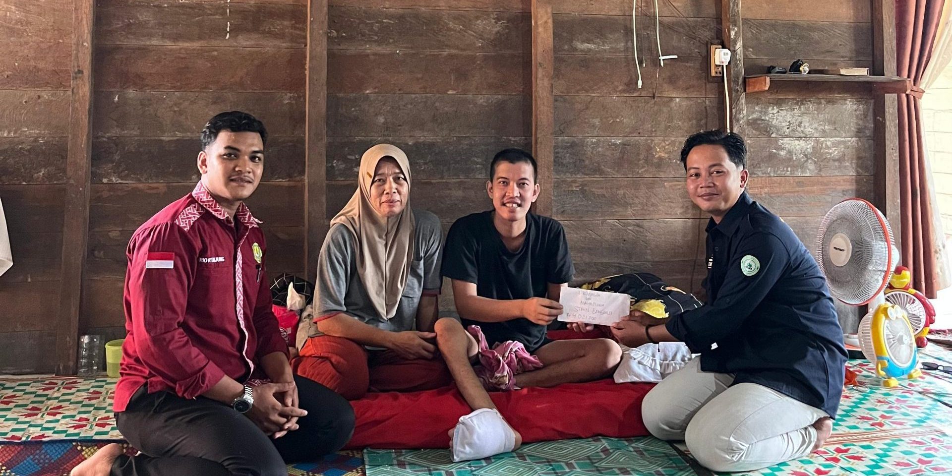 Ormawa STAIN Bengkalis Salurkan Donasi kepada T. Ilham (1)