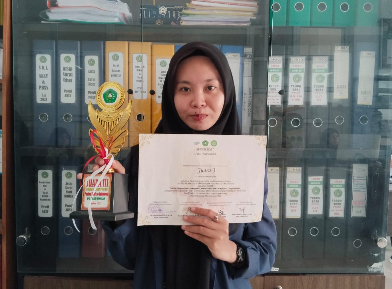 Mahasiswi STAIN Bengkalis Raih Juara 3 Lomba Desain Poster Kegiatan Pentas Seni PG-PAUD Se-Indonesia Tahun 2025