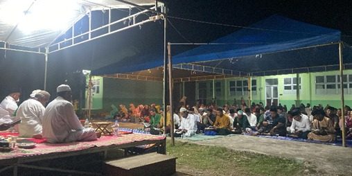 Desa Meranti Bunting Bersholawat” Hasil Kolaborasi Mahasiswa KKN dan Pemerintah Desa 1