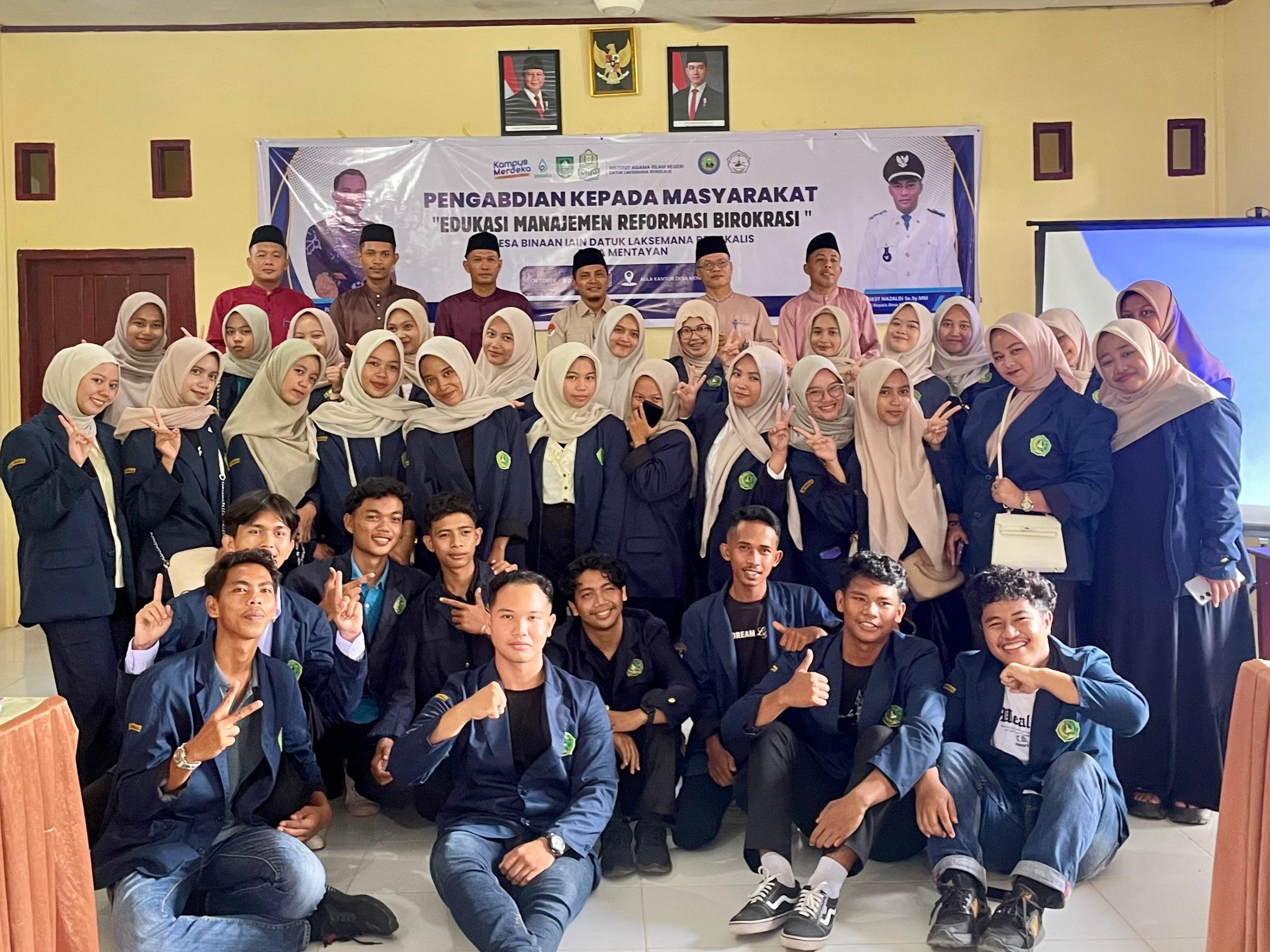 Dosen dan Mahasiswa IAIN Bengkalis Lakukan Pengabdian di Desa Binaan