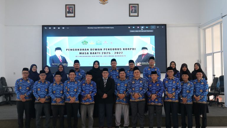 Perkuat ntegritas ASN, IAIN Datuk Laksemana Bengkalis Lakukan Pengukuhan Dewan Pengurus Korpri
