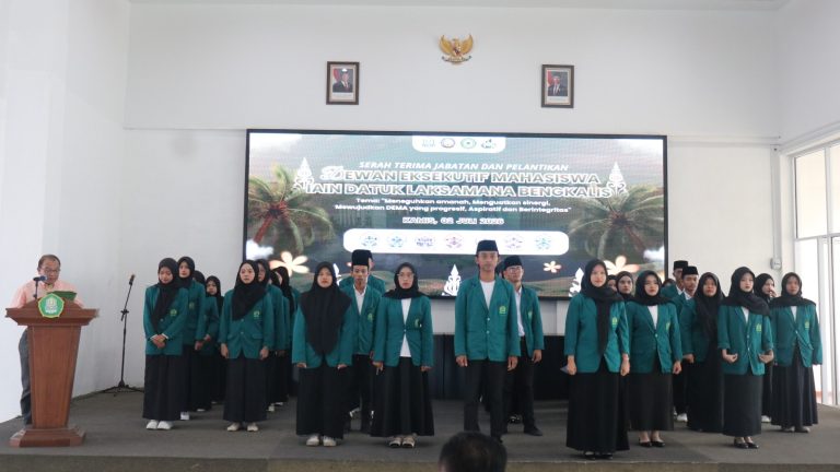 Serah Terima Jabatan dan Pelantikan DEMA IAIN Datuk Laksemana Bengkalis, Teguhkan Amanah dan Perkuat Sinergi Organisasi Mahasiswa