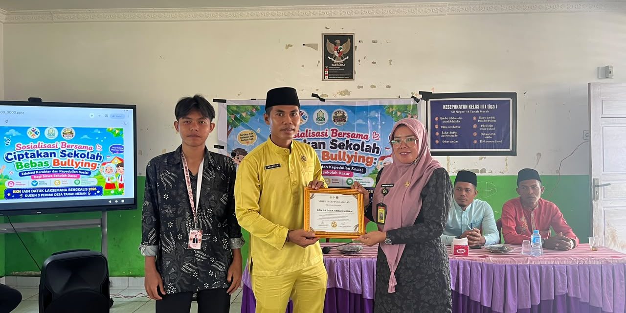 Mahasiswa KKN IAIN Datuk Laksemana Bengkalis Gelar Sosialisasi Anti-Bullying di SDN 14 Desa Tanah Merah (2)
